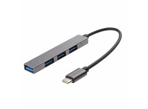 0754495617136 - Northix - usb Type-C zu usb Type-A Hub mit 4x Ports