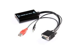 0754495625339 - Northix - VGA-zu-HDMI-Konverter mit usb- und 35-mm-Kabeln