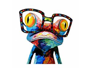 0754495675372 - Northix - Leinwandposter Frosch - 50 x 70 cm