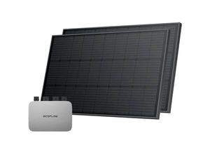 0756893003948 - ECOFLOW 2 x 400W Rigid Solar Panel + Micro Inverter 600W *Mit Kabel