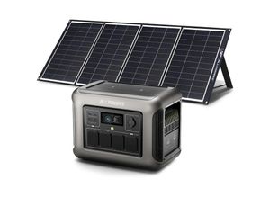 0758287346211 - Allpowers - R1500 Tragbare Powerstation mit 200W Solarpanel 1152Wh LiFePO4 Batterie mit 1800W ac Ausgang Solargenerator 43dB Leise Betrieb Mobile