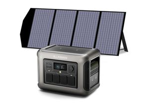 0758287346242 - Allpowers - R1500 Tragbare Powerstation mit 140W Solarpanel 1152Wh LiFePO4 Batterie mit 1800W ac Ausgang Solargenerator 43dB Leise Betrieb Mobile