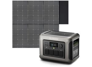 0758287346310 - Allpowers - R1500 Tragbare Powerstation mit 600W Solarpanel 1152Wh LiFePO4 Batterie mit 1800W ac Ausgang Solargenerator 43dB Leise Betrieb Mobile