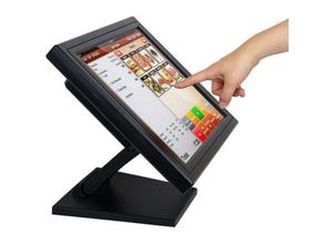 0759224071180 - Senderpick - Touchscreen für Registrierkasse 15 Zoll usb pos LCD-Bildschirm 170-Grad-Touchscreen für POS-System mit Halterung Auflösung 1024 x 768 vga