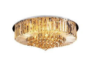 0759224100149 - Gojoy - Kristall Kronleuchter Luxus Deckenleuchte Gold Kristall Lampe Luster Chandelier Leuchteresstisch Lampe Deckenlampe Vintage Wandlampe Innen