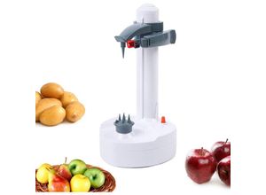 0759224101641 - Elektrischer Kartoffelschäler Apfelschäler Gemüseschäler Obstschäler Elektro Schäler für Obst & Gemüse Elektrisch Automatische Drehbare Apfelschäler