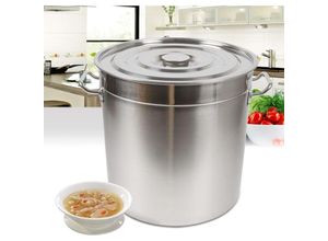 0759224103065 - Gojoy - 50L Suppentopf Mit Deckel Edelstahl Gastro Kochtopf Induktion Topf Kochtopf Gemüse und Dicke Gulaschkessel 40x40CM