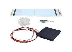 0759426228306 - Led Solar Lichterkette für Sonnenschirm Wassedicht Sonnenschirmbeleuchtung Blinkfunktion (Warm Weß)mit Fernbedienung und SonnenkollektorenGeeignet