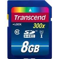 0760557824992 - Premium 8 gb sdhc Speicherkarte (Class 10 UHS-1 bis 45MB s Lesen) (TS8GSDU1) - Transcend