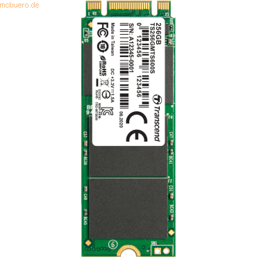 0760557848479 - 256 GB Interne M2 SATA SSD 2260 SATA 6 Gb s Retail TS256GMTS600S