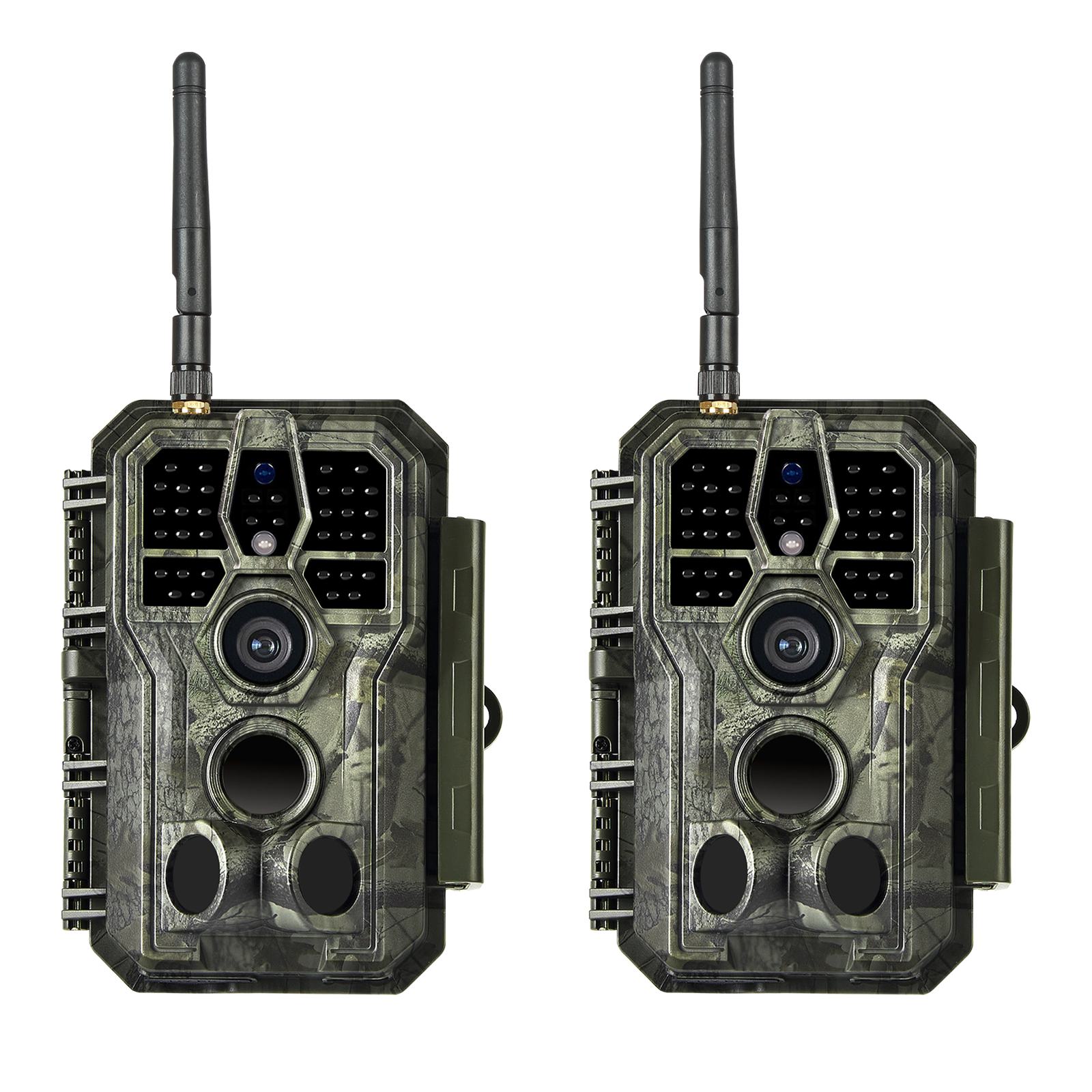 0760701993666 - 2-tlg Wildkamera Wlan Fotofalle Jagdkamera Wildtierkamera 32MP 1296P 01s Schnelle Trigger Geschwindigkeit Nachtsicht Bewegungsmelder 110°PIR IP66 Wasserdichter | A280W Grün