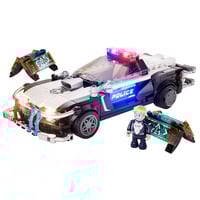 0761687664458 - Cyberpunk Neoncity - Polizei Streifenwagen Konstruktionsspielzeug