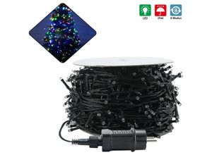 0762418239570 - Hengmei - Outdoor-Lichterketten 100m led Lichterkette Lichterwand Bunt Lichtervorhang 8 Leuchtmodi IP44 Wasserfest Innen Außen Weihnachten Halloween