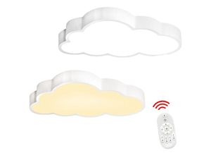 0762418240781 - Deckenleuchten 48W Deckenleuchte led Dimmbar mit Fernbedienung Ultradünne Kreative Wolken Kinderlampe Kinderzimmer Jungen Mädchen Deckenlampe Hengmei