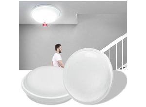 0762418243713 - Hengmei - Deckenleuchten für Badezimmer 15W Deckenleuchte led mit Bewegungsmelder Kaltweiß Deckenlampe Wohnraumleuchte 1200 Lumen Küchenlampe