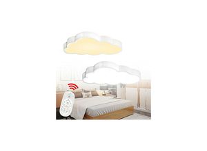 0762418540607 - Naizy - Deckenleuchte Wolke Kinderzimmerlampe 48W Cartoon Kinderzimmer Lampe Wolken mit Fernbedienung für Kinder Mädchen Baby - Dimmbar