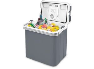 0763341658421 - 30 Liter Kühlbox mit Kühl- und Warmhaltefunktion(Grau) - Aufun