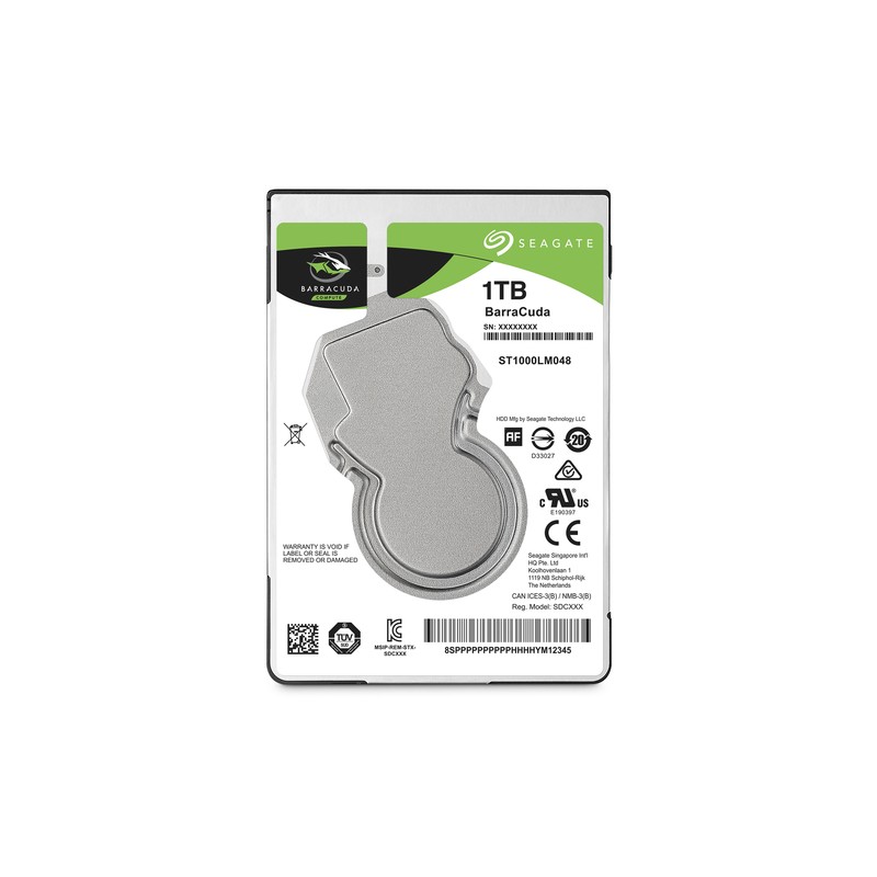 0763649098301 - ST1000LM048 Seagate 63cm (25)   1TB SATA3 BarraCuda  5400 128MB 7mm intern bulk ST1000LM048 0763649098301