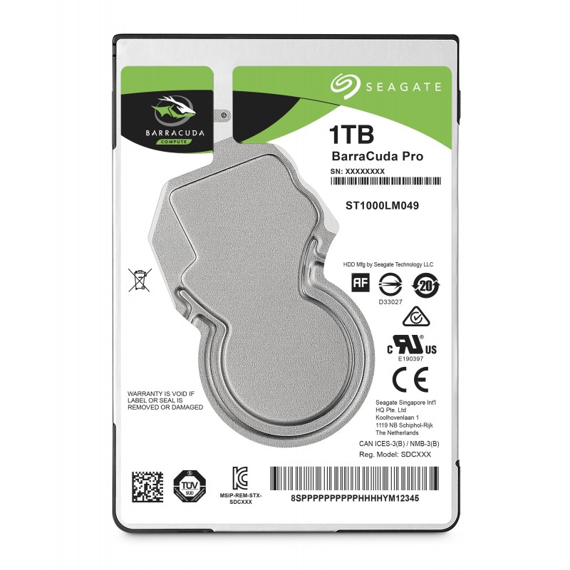 0763649101698 - BarraCuda HDD ST1000LM049 - 1 TB 7200 rpm 128 MB 25 Zoll SATA 6 Gbit s