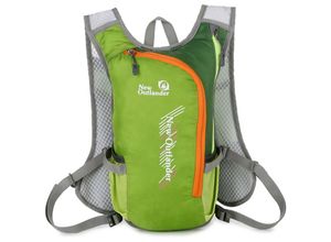 0763755552827 - - Atmungsaktiver Trinkrucksack reflektierender Nylon-Wasserblasenrucksack zum Wandern Laufen Grün