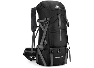 0763755557235 - 70L Wanderrucksack Wasserabweisend Kletter-Camping-Rucksack Reisetagesrucksack mit Regenschutz