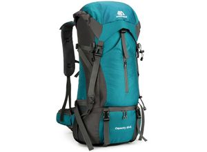 0763755567043 - 70L Wanderrucksack Wasserabweisend Kletter-Camping-Rucksack Reisetagesrucksack mit Regenschutz