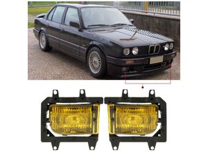 0763755575987 - Nebelscheinwerferoptik links und rechts Paar für BMW 3er E30 85-93 Jahre gelb