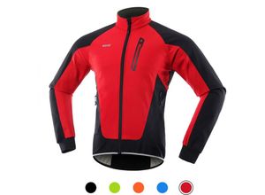 0763755577882 - Herren Fahrradjacke wasserdicht winddicht Thermo-Fleece Fahrradtrikot MTB Fahrradfahren Laufen Herbst-Winterjacke Mantel