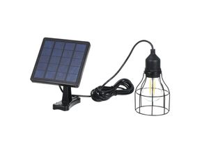 0763755581124 - E27 Solarbetriebene Pendelleuchte Außenlampe empfindliches Licht IP65 Wasserbeständigkeit für Garten Hof Terrasse Balkon Landschaft