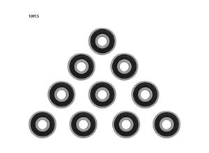 0763755606971 - Kkmoon - 10 Stück -2rs Gummigedichtetes Rillenkugellager (12 x 37 x 12 mm (6301-2rs))