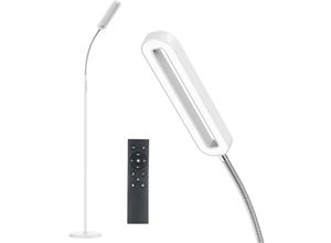 0764179998321 - Stehlampe Dimmbar Weiß 12W 1200lm LED Stehleuchte Wohnzimmer mit Fernbedienung & Touch-Steuerung 4 Farbtemperatur 3K-6K Leselampe mit 360°