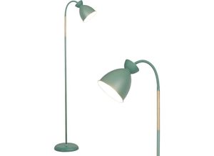 0764179998369 - Schwenkbare Stehlampe Pastel Grün E27 Fassung max 60W Höhe 159CM Retro Metall-Stehleuchte 1 Flammig Für Wohnzimmer Schlafzimmer und Arbeitszimmer