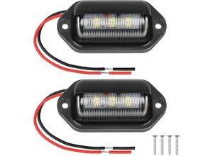 0764393368948 - Gotrays - LED-Kennzeichenbeleuchtung 2 x 6500 k Kennzeichenleuchte 400 lm weißes Kennzeichen-Rücklicht 12 v integrierter canbus für Wohnmobil