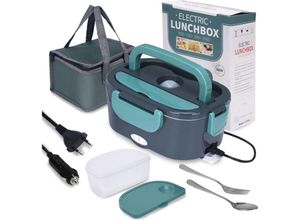 0764393377391 - Beheizte Lunchbox 3-in-1 beheizte Essensbox (12 V 24 V 220 v) 15 l tragbare beheizte Lunchbox 60 w beheizte Lunchbox für Auto lkw Zuhause oder