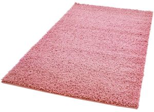 0764831558474 - Hochflor-Teppich CARPET CITY Pastell Shaggy300 Teppiche Gr B L 300 cm x 400 cm 30 mm 1 St pink Esszimmerteppiche Shaggy Hochflor Teppich Uni Farben Weich