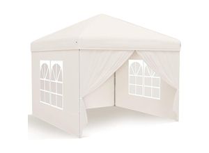 0765053382830 - Joeais - Faltbares Gartenpavillon - 25 x 25 m Wasserdicht Stabil Winterfest - mit 4 Seitenteilen und Fenstern - Gartenpartyzelt - UV-Schutz 50+ für