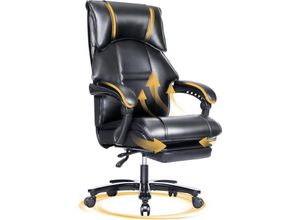 0765053383011 - Joeais - Gaming-Stuhl Gaming Chair Gaming Sessel pc Stuhl Ergonomischer Stuhl mit Wippfunktion Höhenverstellbar Massage Lendenkissen mit Fußstützen