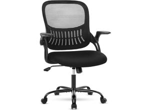 0765053383134 - Bürostuhl Chefsessel Schreibtischstuhl Stuhl Office Chair Drehstuhl Verstellbarer Lordosenstütze Armlehne Höhenverstellung 110 kg Computerstuhl