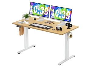 0765053383325 - Schreibtisch Höhenverstellbarer Gaming Tisch 140 x 60cm Standing Desk Table Tisch Höhenverstellbar Gaming Desk Height Adjustable Desk Computertisch