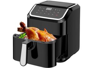 0765053384087 - Heißluftfritteuse Air Fryer 55L xxl Ohne Öl 1600W Heizluft Fritteuse led Touchscreen 10 Kochprogramme Einstellbare Zeit Temperaturregelung Luftbraten