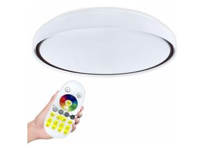 0765351877663 - Froadp - 60W Deckenlampe Dimmbar rgb led Deckenleuchte mit Fernbedienung Ø50cm Rund Energiespar Deckenleuchten IP44 Wasserdicht Lampe für Badezimmer