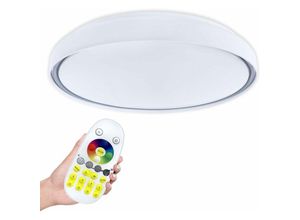 0765351877670 - Froadp - 60W Deckenlampe Dimmbar rgb led Deckenleuchte mit Fernbedienung Ø50cm Rund Energiespar Deckenleuchten IP44 Wasserdicht Lampe für Badezimmer