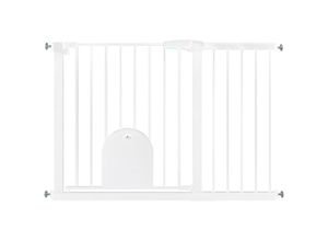 0765351887112 - Aufun - Kindertreppenschutzgitter Türschutzgitter ohne Bohren für 105-115 cm Breite selbstschließend mit Druckbefestigung Metallgitter