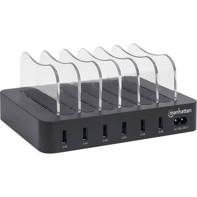 0766623102254 - 1022542305139MH 102254 6-Port USB-Ladestation USB-Ladestation 50 W Steckdose Ausgangsstrom (max) 24 A Anzahl Ausgänge 6 x USB 32 Gen 1 Buchse A