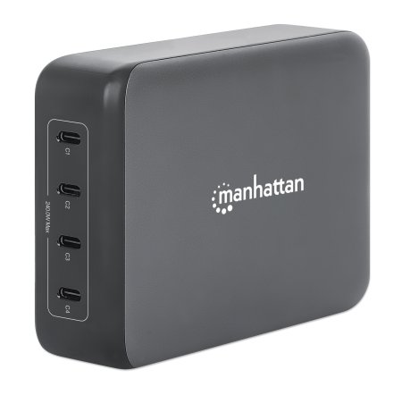 0766623102667 - MANHATTAN 4-Port GaN USB Power Delivery-Ladestation 240 W   PD 31