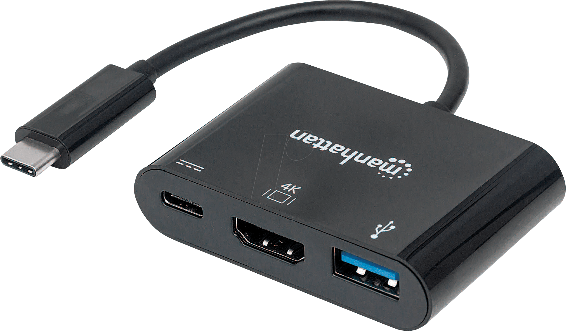 0766623152037 - USB-C Dock Hub Ports (x3) HDMI USB-A and USB-C 5 Gbps (USB 32 Gen1 aka USB 30) With Power Delivery (60W) to USB-C Port (Note additional USB-C wall charger and USB-C cable needed) Equivalent to Startech CDP2HDUACP Black 3 Year W