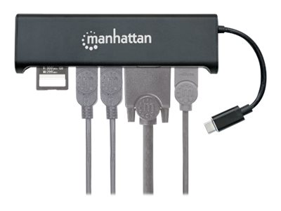 0766623152631 - MANHATTAN USB-C auf HDMI VGA 4-in-1