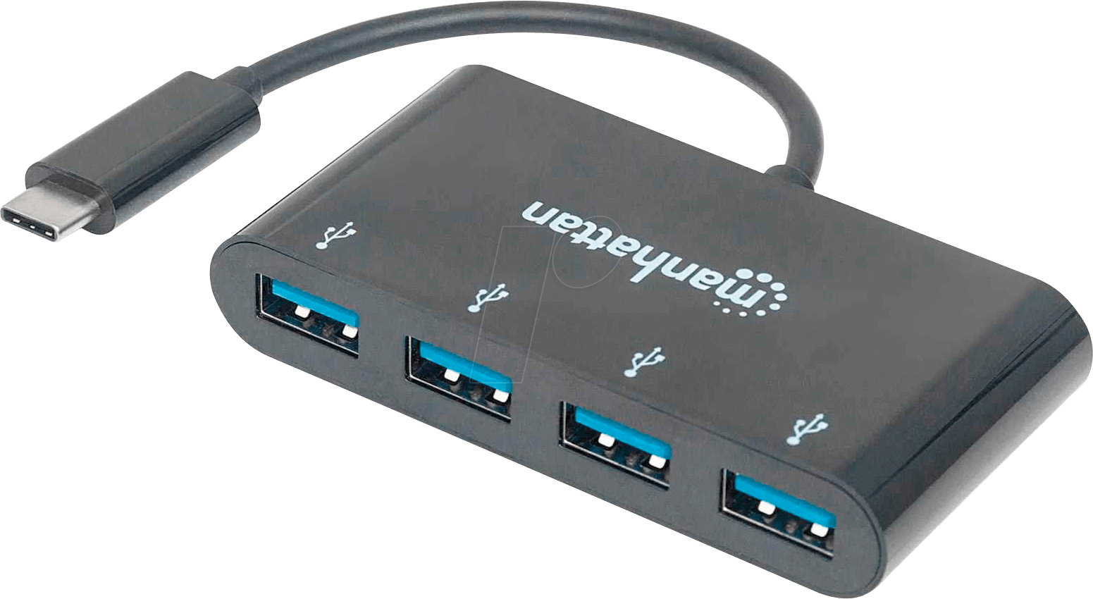 0766623162746 - 162746 hub di interfaccia USB 32 Gen 1 [31 Gen 1] Type-C 5000 Mbit s 4 Port USB 32 Gen 1-Hub (USB 30) mit USB-C Stecker Schwarz