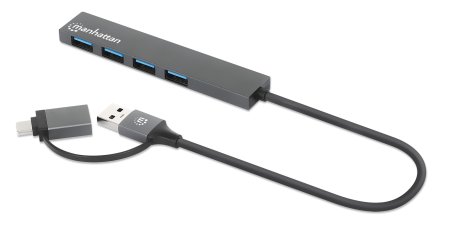 0766623181006 - MANHATTAN 4-Port USB 30 Typ-C Typ-A Kombo-Hub 0766623181006 - MANHATTAN 4-Port USB 30 Typ-C Typ-A Kombo-Hub