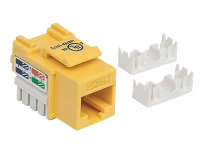 0766623210133 - Keystone Jack Cat5e Punch-down UTP gelb 0766623210133 - Keystone Jack Cat5e Punch-down UTP gelb